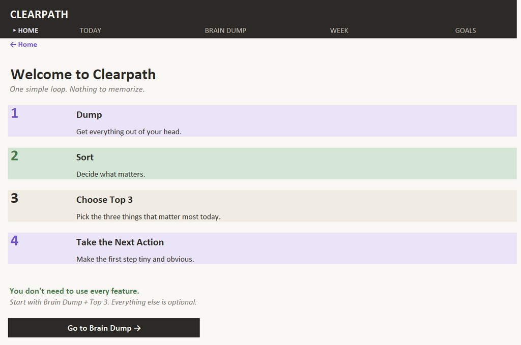 Turn Mental Overwhelm Into Your Next Clear Action - Clearpath