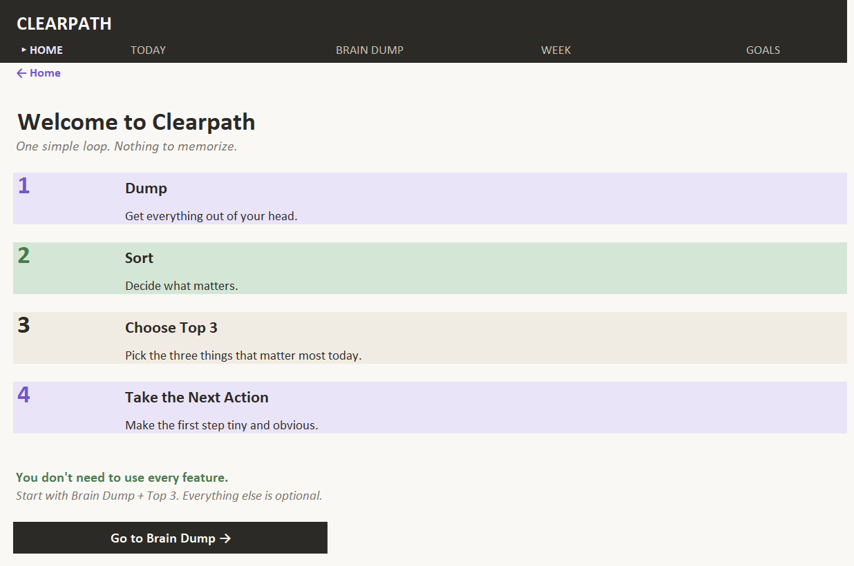 Turn Mental Overwhelm Into Your Next Clear Action - Clearpath