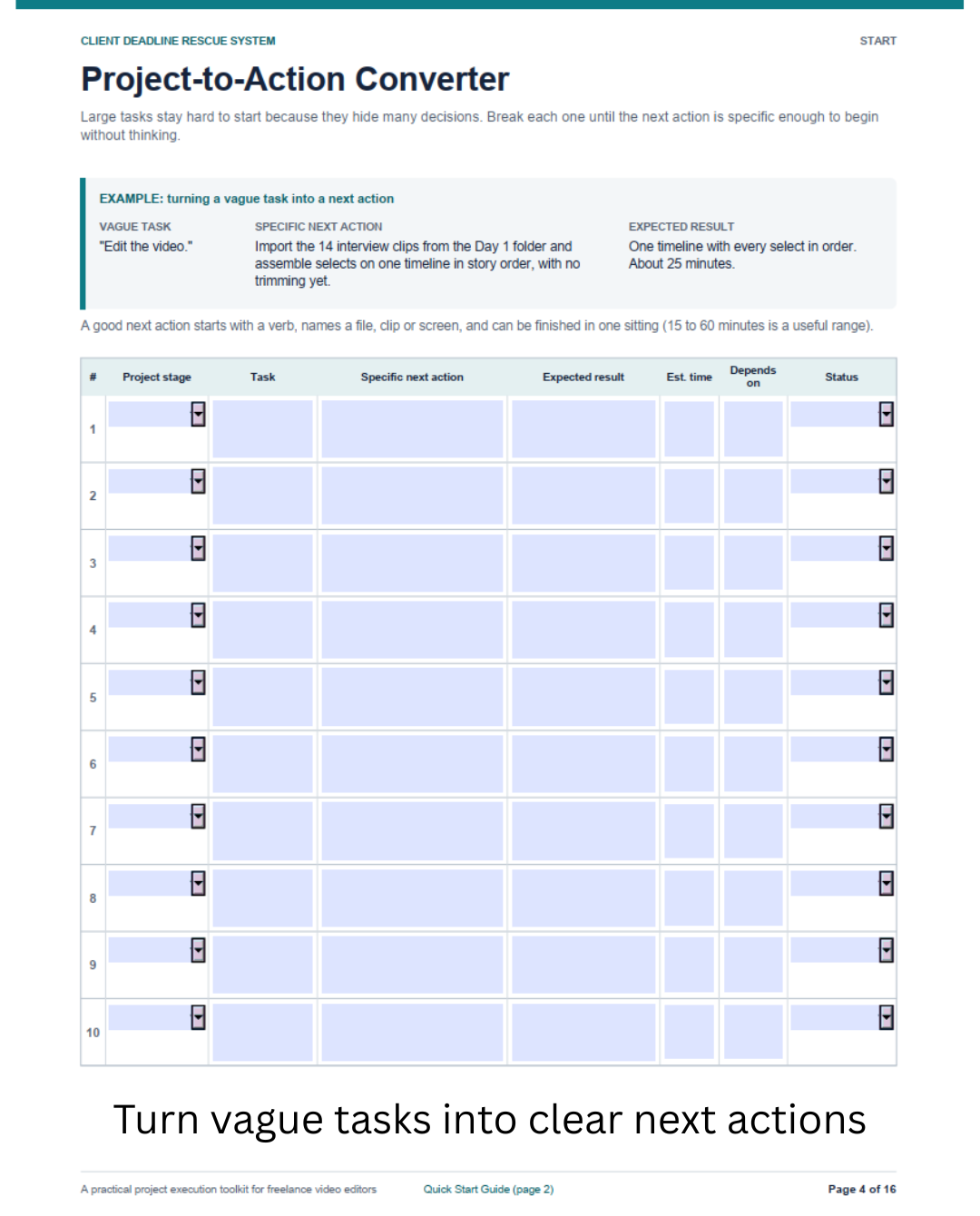 Client Brief to Done The Project Execution System for Freelance Video Editors