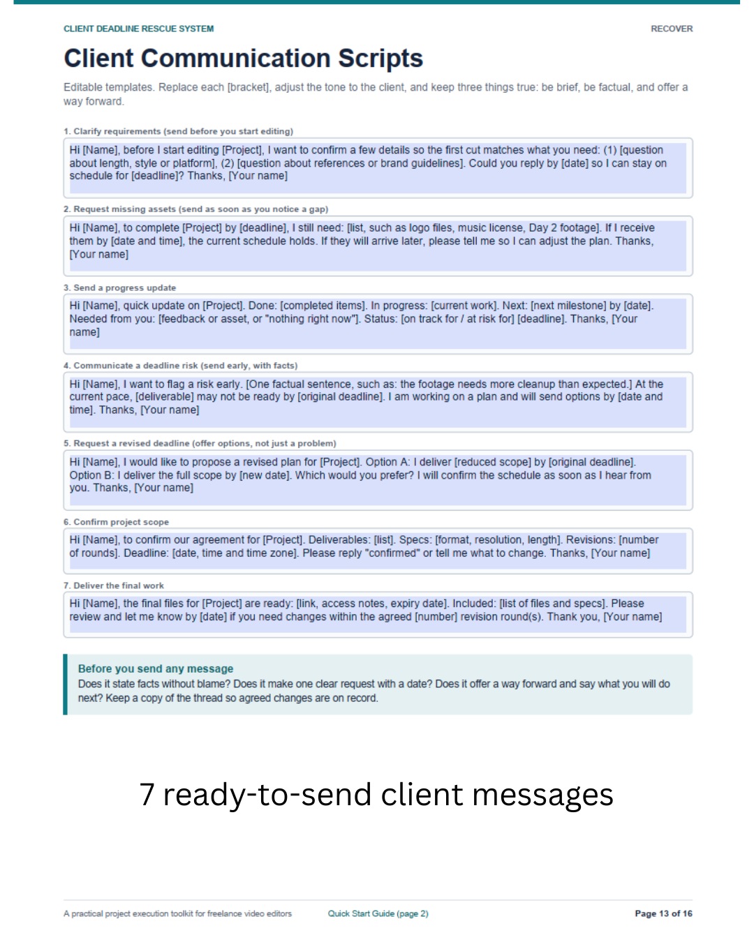 Client Brief to Done The Project Execution System for Freelance Video Editors