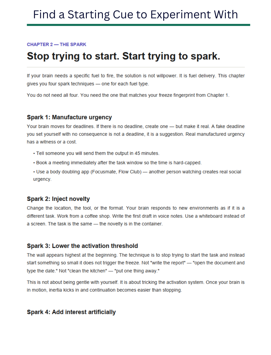 Can't Make Yourself Start? A Practical Task-Starting Guide for Adults with ADHD