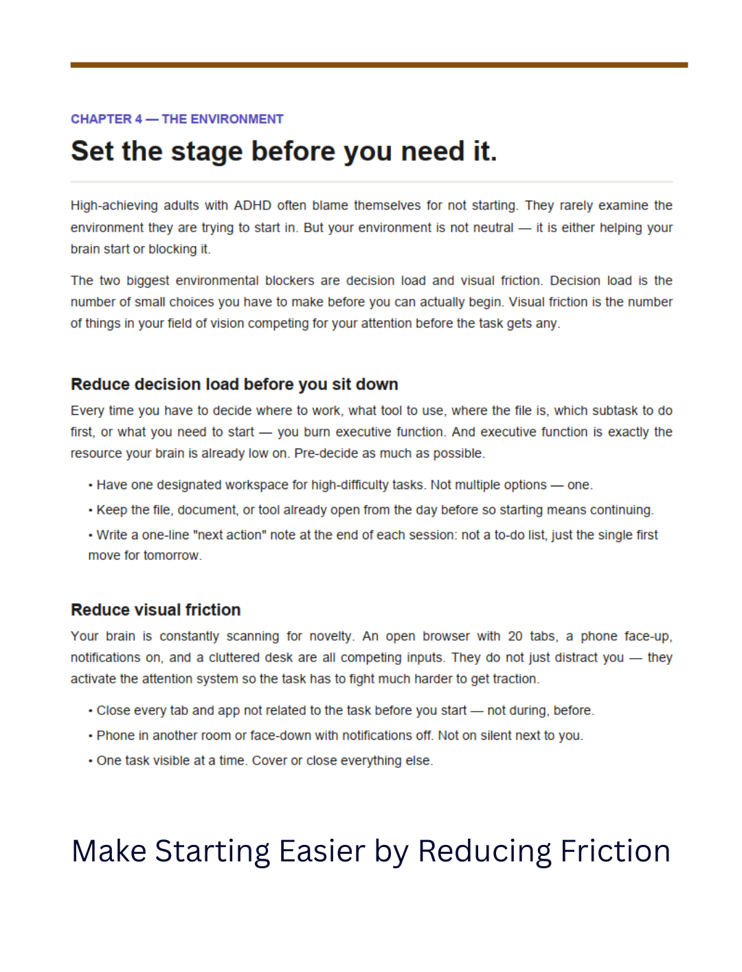 Can't Make Yourself Start? A Practical Task-Starting Guide for Adults with ADHD